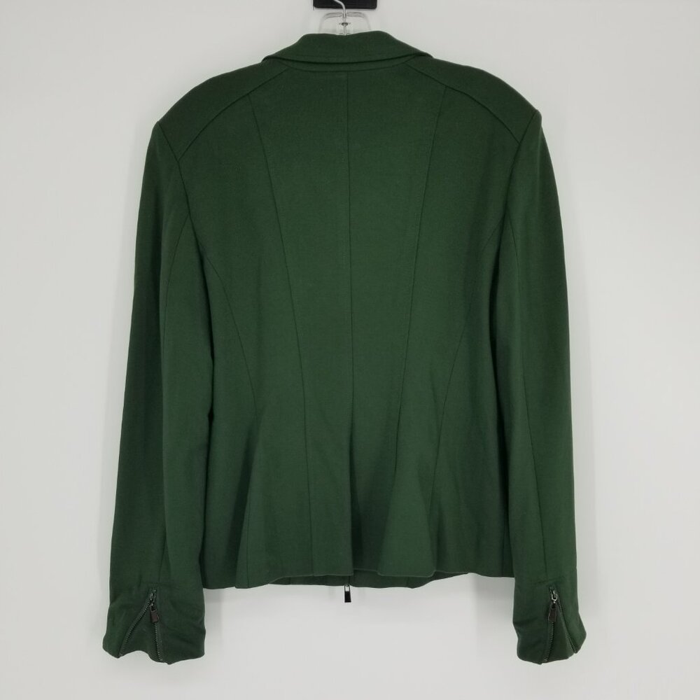 NWT Hunter Green Asymmetric Jacket / Blazer for Office or Evening -Size 12 - Picture 4 of 7